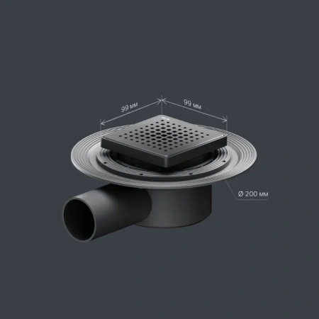 Дренажный трап Am.Pm MasterFlow W01BD-P11-010-01BM черный матовый