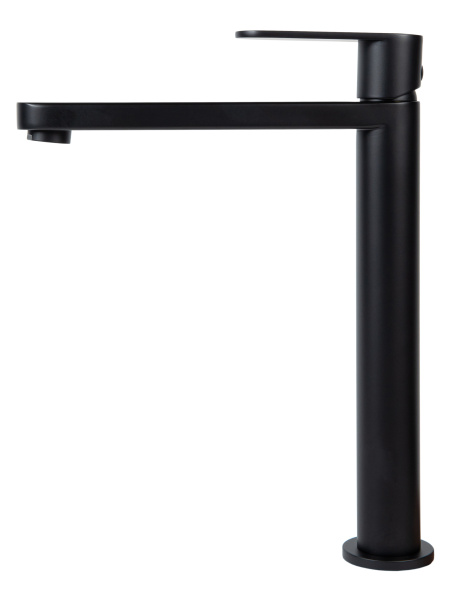 Смеситель для накладной раковины однорычажный высокий Agger Sweet A2712144 черный матовый