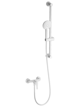 Смеситель для душа с гарнитуром WONZON & WOGHAND, белый матовый WW-4570-MW