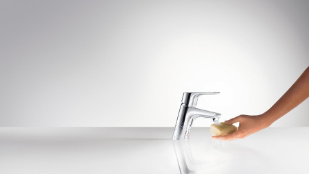 Смеситель для раковины без донного клапана Hansgrohe Focus LowFlow 31952000 хром