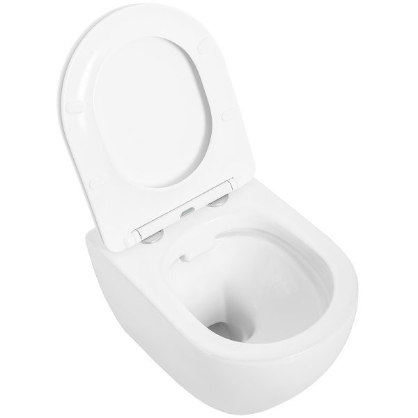 Унитаз подвесной безободковый CEZARES STYLUS CZR-513-TH-R/CZR-089-SC микролифт