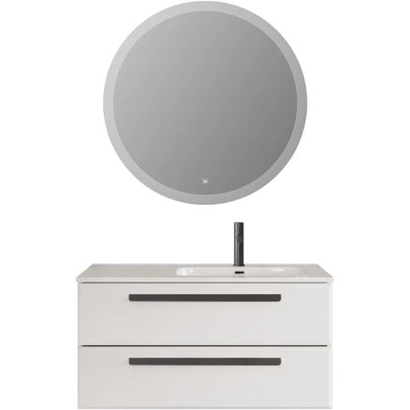 Тумба под раковину Cezares ECO-CER-N-1000-2C-SO-BL-R  Bianco Lucido без ручек