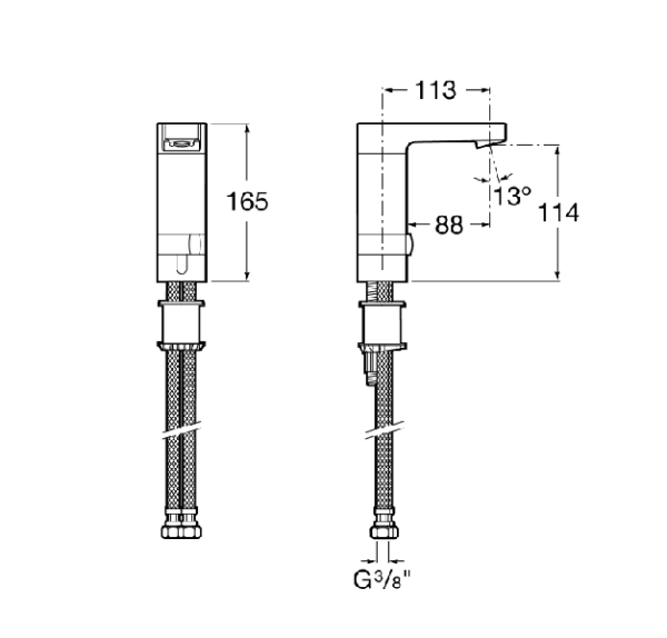 Электронный кран для раковины Roca L90 A5A5601C00