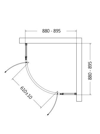 Душевой уголок AQUAme AQM7101-2-9