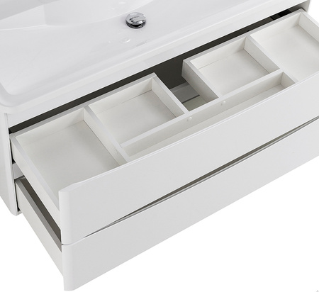 База под раковину BelBagno 120 ACQUA-1200-2C-SO-BL подвесная Bianco Lucido