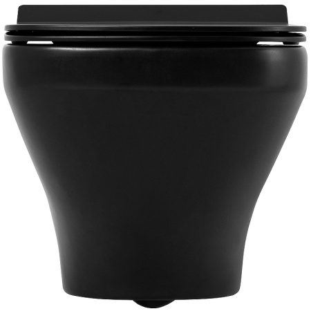 Унитаз подвесной безободковый BelBagno SELA BB3201CHR-MB/BB3201SC-MB с сиденьем микролифт