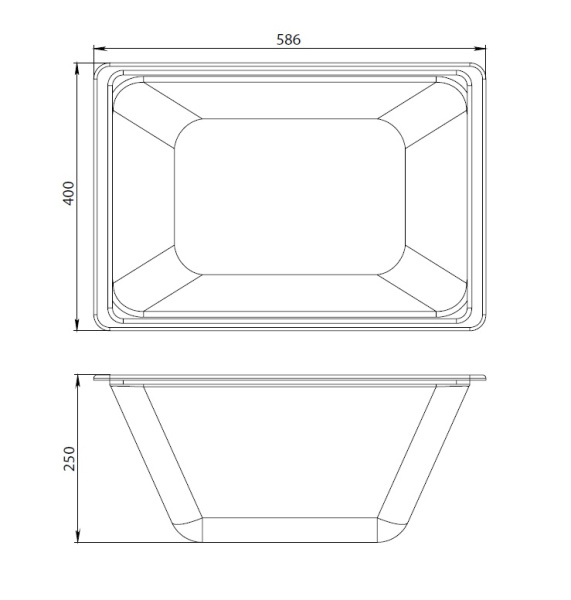 Контейнер с крышкой для ванны Am.Pm Gem W90A-070-070W-C