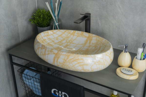 Раковина накладная (60х41) Gid Mnc167