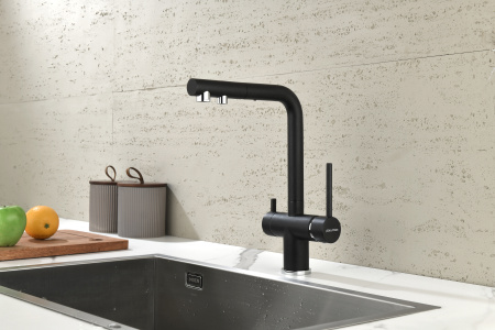 Смеситель для кухни с подключением к фильтру  Paulmark Serpentine Se213222-418