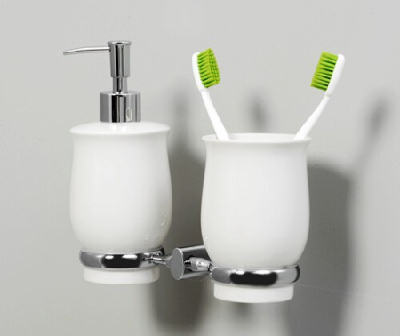 Стакан для зубных щеток и дозатор Wasserkraft K-24189 SET1501