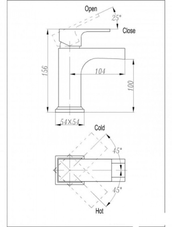 Смеситель для раковины BelBagno Fonte FON-LVM-CRM