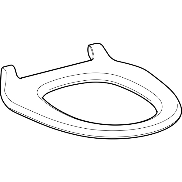 Сиденье без крышки  унитаза для Geberit Balena 8000plus/8000: Альпийский белый  250.066.11.1