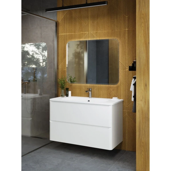 Тумба без раковины Art&Max Sanremo AM-Sanremo-1000-2C-SO-BL белый глянец