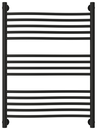 Полотенцесушитель Водяной Сунержа Флюид + (80х60) Матовый Черный 31-0222-8060