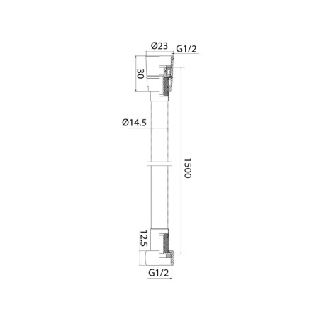 Шланг для PVC усиленный 1,5 м  IDDIS (A50711 1.5)