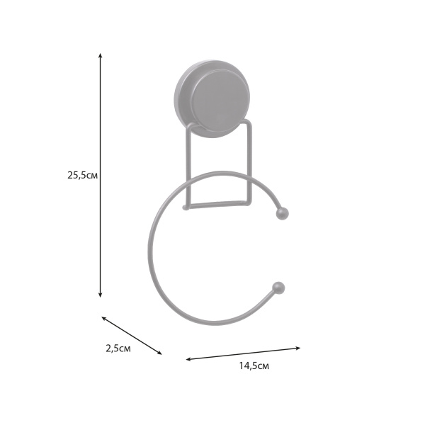 Полотенцедержатель Fixsen кольцо MAGIC BLACK FX-45011