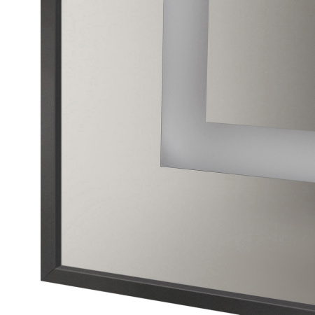 Зеркало (120х80) BelBagno Kraft  SPC-KRAFT-1200-800-SENS-NERO с подсветкой
