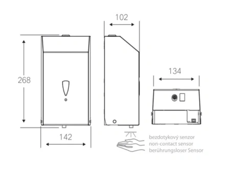Автоматический диспенсер жидкого мыла или дезинфекции Bemeta Hotel 105109335