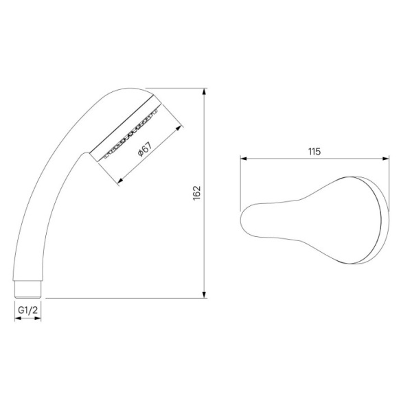 Смеситель для ванны Milardo Simp (SIMSB02M02)