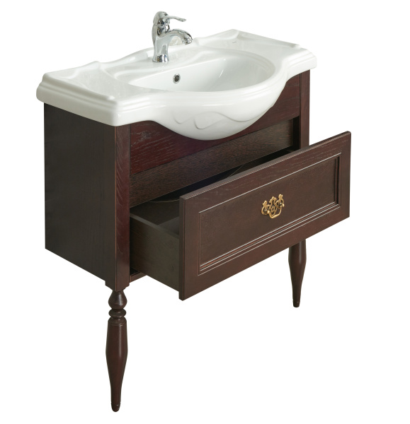 Тумба под раковину Roca America Evolution L 105 дуб тёмный шоколад ZRU9302944