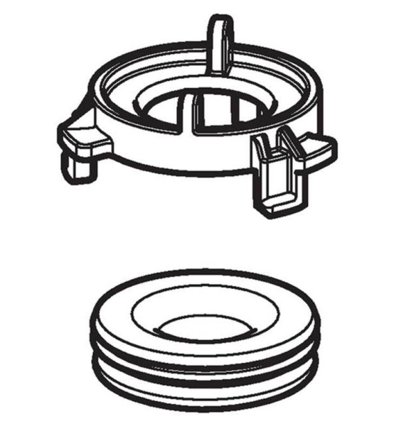 Байонетный замок в комплекте Geberit с манжетным уплотнением, для системы управления смывом писсуара 242.156.00.1