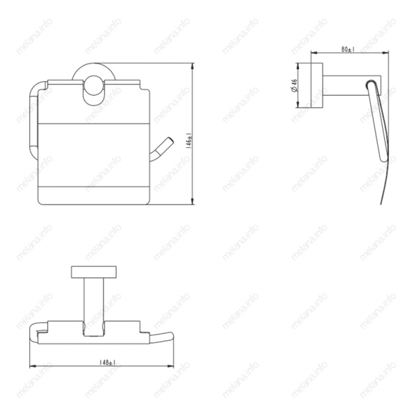 Держатель туалетной бумаги Melana MLN-866007