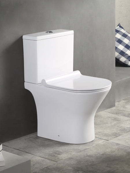 Унитаз-компакт безободковый Agger AT07000  сиденье с микролифтом