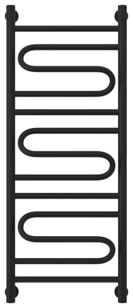 Полотенцесушитель Водяной Сунержа Элегия + (100х40) Матовый Черный 31-0205-1040