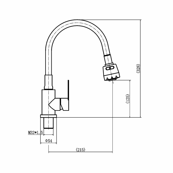 Смеситель для кухни FASHUN A54101+N7348 Смеситель для кухни FASHUN A54101+N7348