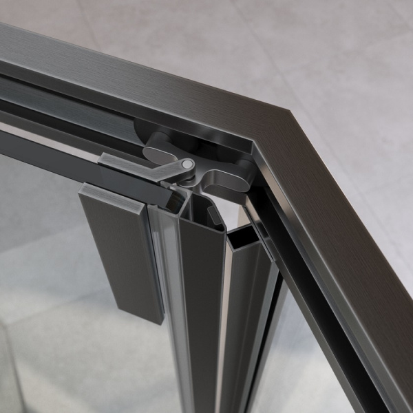 Душевой уголок (100х100) CEZARES RELAX 304 RELAX-304-P-1-100-C-GM