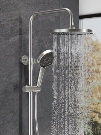 Душевая система с однорычажным смесителем AGGER Sweet A2793322 сатин матовый