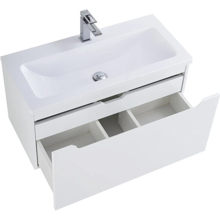 База под раковину (79х37) BelBagno ETNA-M-800/380-1C-SO-BL Bianco Lucido