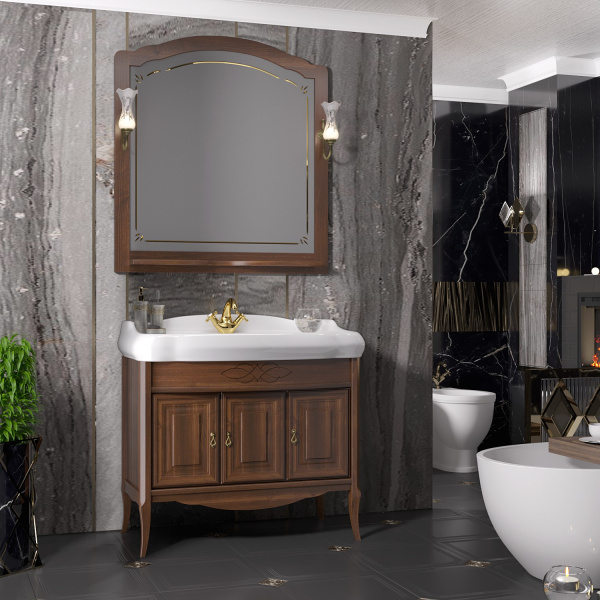 Зеркало Opadiris Лоренцо 100  00-00007041 светлый орех, с выключателем, без светильника