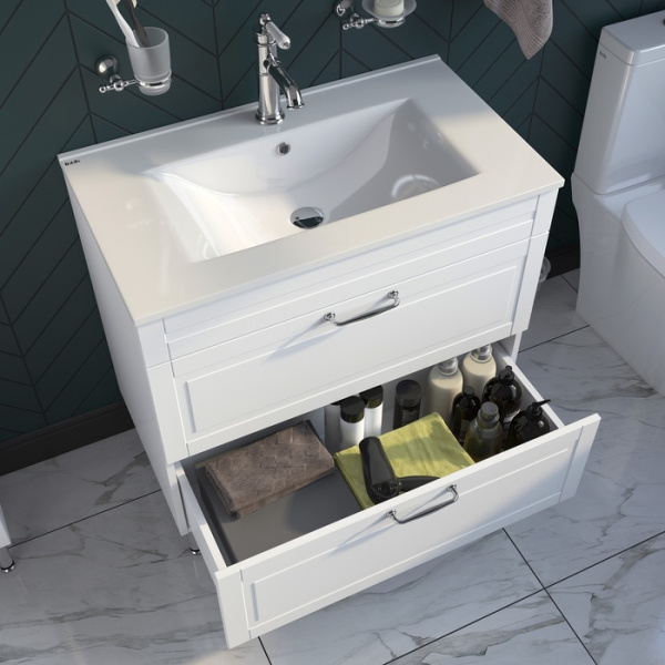 Тумба с умывальником IDDIS Oxford 80 см(OXF80W0i95K)