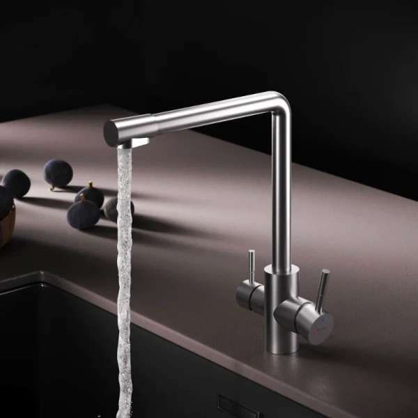 Смеситель для кухни с подключением к фильтру AM.PM X-Joy S F85B05711 сатин