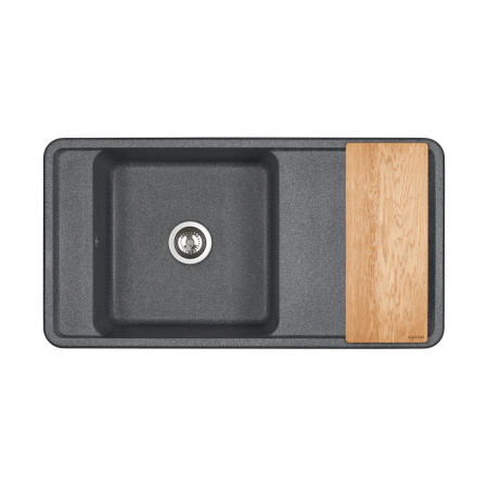 Кухонная мойка Aquaton Беллис 97 1A725132BS210 графит