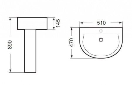 Раковина BelBagno Picanto BB0122L