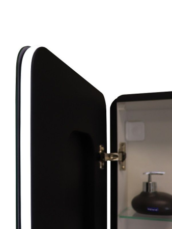 Зеркало-шкаф с подсветкой Art&Max LECCE AM-Lec-360-1560-1D-DS-F-Nero