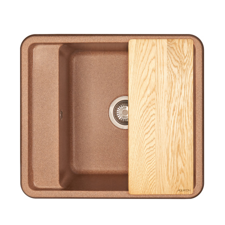 Кухонная мойка Aquaton Беллис 57 1A724932BS270 терракот