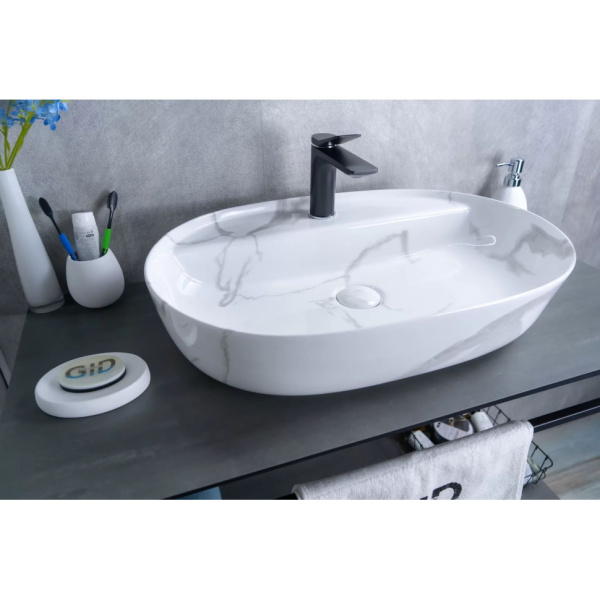 Раковина накладная (61х41) Gid Mnc346C