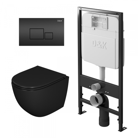 Комплект унитаза с инсталляцией D&K Matrix DS1392502