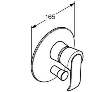 Внешняя часть смесителя KLUDI JOOP 555150575