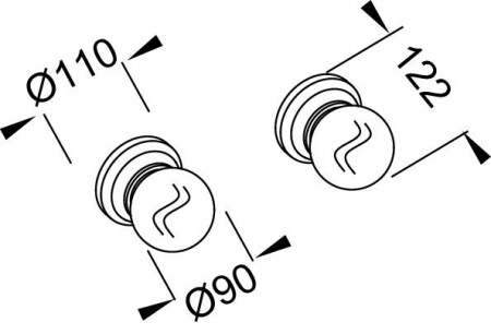 Набор светильников Jacob Delafon Cleo LED-свет EB729-MWB