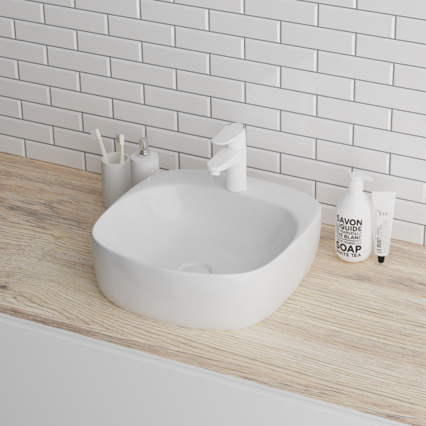 Раковина накладная (41,5х42) Grossman  GR-3028, белый