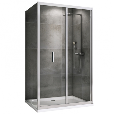 Душевой уголок (100х75) ABBER Sonnenstrand AG07100-S75 хром