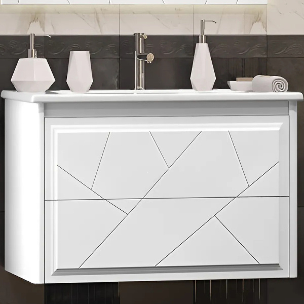 Тумба под раковину Opadiris Луиджи 80   00-00006179 белый матовый (без раковины)