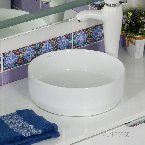 Раковина накладная (35,5х35,5) Melana 7078D-805