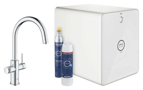 GROHE Blue&Red комплект, C-излив, Хром 31852000