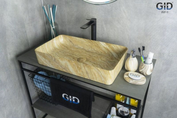 Раковина накладная (60х34) Gid Mnc595