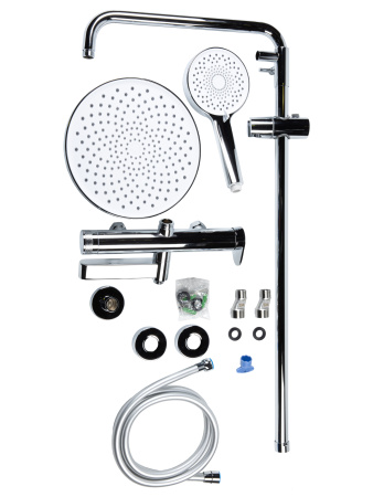 Душевая система с однорычажным смесителем AGGER Sweet A2793300 хром глянцевый